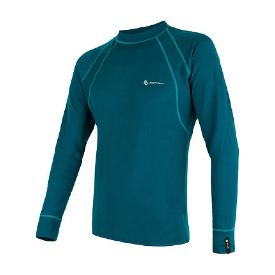 SENSOR DOUBLE FACE men's shirt long.sapphire sleeve Size: