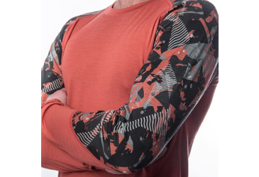 SENSOR MERINO IMPRESS men's shirt long.sleeve terracotta/rush Size: