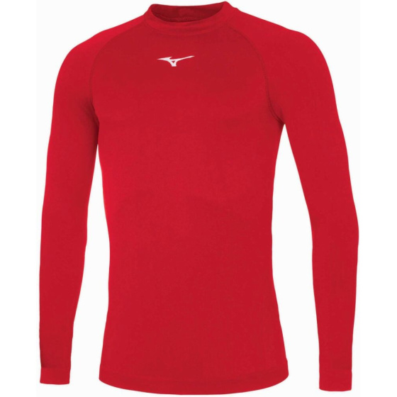 MIZUNO Core Long Sleeve Underwear/Red/White
