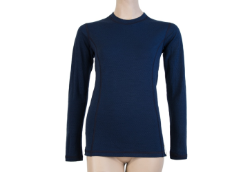 SENSOR MERINO DF women's shirt long.sleeve deep blue Size: