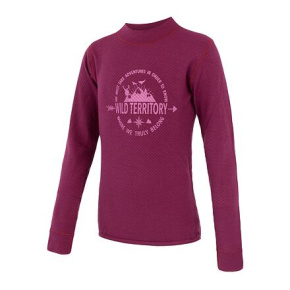 SENSOR MERINO DF TERRITORY children's shirt long.lilla sleeve Size: