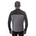 SENSOR COOLMAX THERMO men's sweatshirt celozip steel gray/black Size: