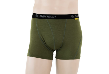 SENSOR MERINO ACTIVE men's shorts safari green Size:
