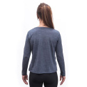 SENSOR MERINO LITE women's long-sleeve shirtsleeve mottled blue size