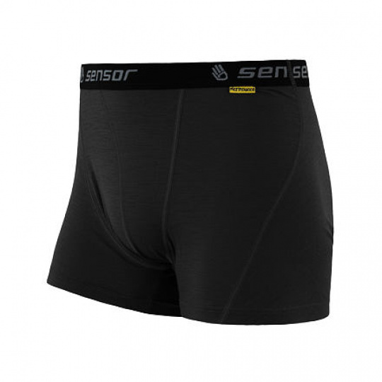 SENSOR MERINO ACTIVE men's shorts black Size: