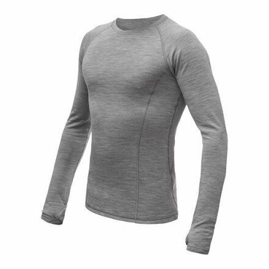 SENSOR MERINO BOLD men's shirt long.sleeve cool gray Size:
