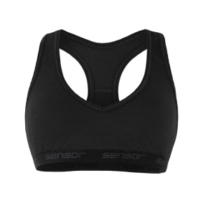 SENSOR MERINO DF women's bra black Size: