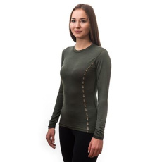 SENSOR MERINO AIR women's T-shirt long.sleeve olive green Size: