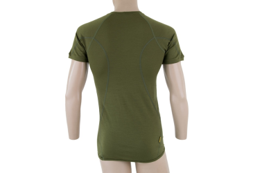SENSOR MERINO ACTIVE men's shirt kr.sleeve safari green Size: