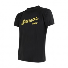 SENSOR COOLMAX FRESH PT LOGO men's shirt kr.sleeve black Size: