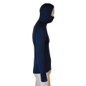 SENSOR MERINO DF men's shirt long.sleeve with hood deep blue Size: