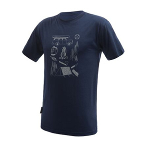 SENSOR MERINO ACTIVE OUTSIDE men's short-sleeve shirt.sleeve deep blue size