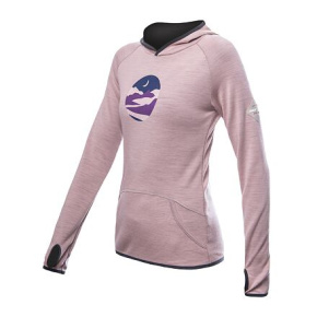 SENSOR MERINO UPPER TRIGLAV women's hoodie kangaroo dusty pink Size: L
