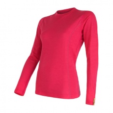 SENSOR MERINO ACTIVE women's T-shirt long.magenta sleeve Size: