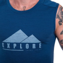 SENSOR MERINO AIR EXPLORE men's sleeveless t-shirt dark.blue Size: