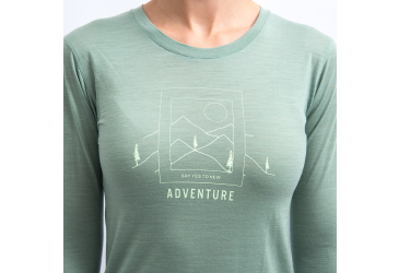 SENSOR MERINO AIR SAY YES women's long-sleeve shirt.sleeve basil green size