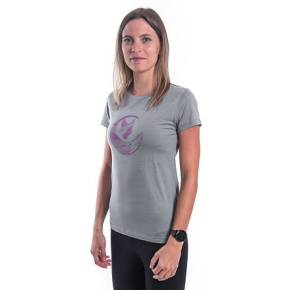 SENSOR MERINO ACTIVE FOX women's T-shirt kr.sleeve grey Size: