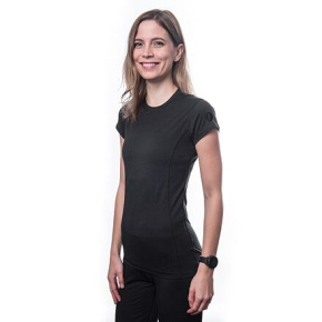 SENSOR MERINO AIR women's T-shirt kr.sleeve black Size:
