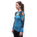 SENSOR MERINO IMPRESS women's long-sleeve shirtsleeve blue/universe size