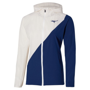 MIZUNO Mugen Hooded Jacket / White / Estate Blue / MIZUNO Mugen Hooded Jacket / White / Estate Blue /