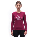 SENSOR MERINO ACTIVE FOX women's long-sleeve shirtsleeve lilla size