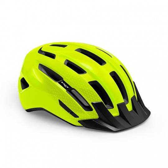 MET helmet DOWNTOWN reflex yellow -58/61