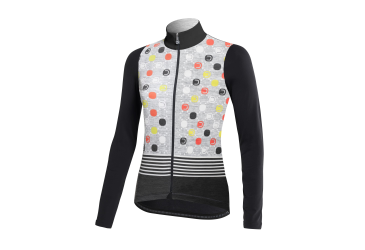 DOTOUT LADIES LONG SLEEVE JERSEY FANATICA MELANGE LIGHT GREY-BLACK (A23W510839)