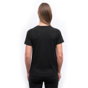 SENSOR MERINO BLEND STONE women's T-shirt kr.sleeve black Size: