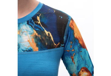 SENSOR MERINO IMPRESS women's long-sleeve shirtsleeve blue/universe size