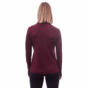 SENSOR MERINO UPPER dámská mikina celozip port red velikost