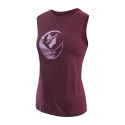 SENSOR MERINO AIR FOX women's sleeveless t-shirt port red Size: