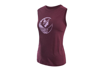 SENSOR MERINO AIR FOX women's sleeveless t-shirt port red Size:
