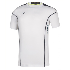 MIZUNO Hex Rect Tee Jr / White/Navy /