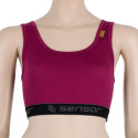 SENSOR MERINO ACTIVE women's bra lilla Size: