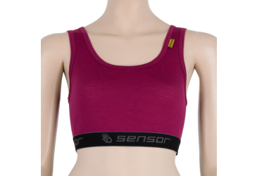SENSOR MERINO ACTIVE women's bra lilla Size: