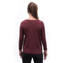 SENSOR MERINO AIR traveller women's long sleeve shirtsleeve port red size