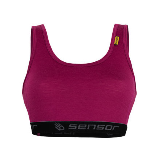 SENSOR MERINO ACTIVE women's bra lilla Size: