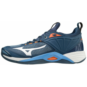 MIZUNO WAVE MOMENTUM 2 / Dark Denim / White / Scarlet Ibis /