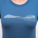 SENSOR MERINO AIR HILLS women's T-shirt kr.sleeve riviera blue Size: