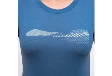 SENSOR MERINO AIR HILLS women's T-shirt kr.sleeve riviera blue Size: