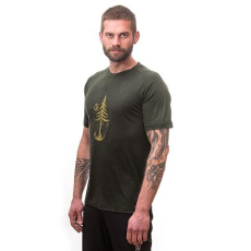 SENSOR MERINO AIR PT EARTH men's shirt kr.sleeve olive green Size: