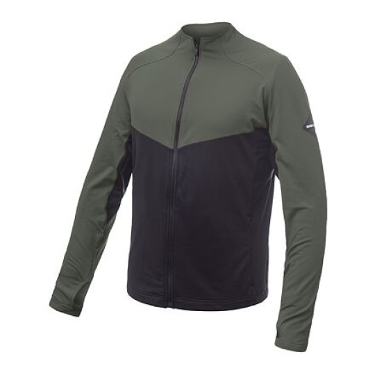 SENSOR COOLMAX THERMO men's full-zip hoodie black/olive green Size: