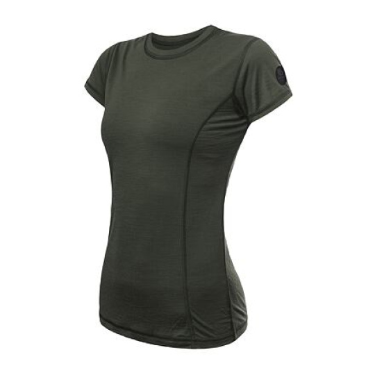 SENSOR MERINO AIR women's T-shirt kr.sleeve olive green Size: M