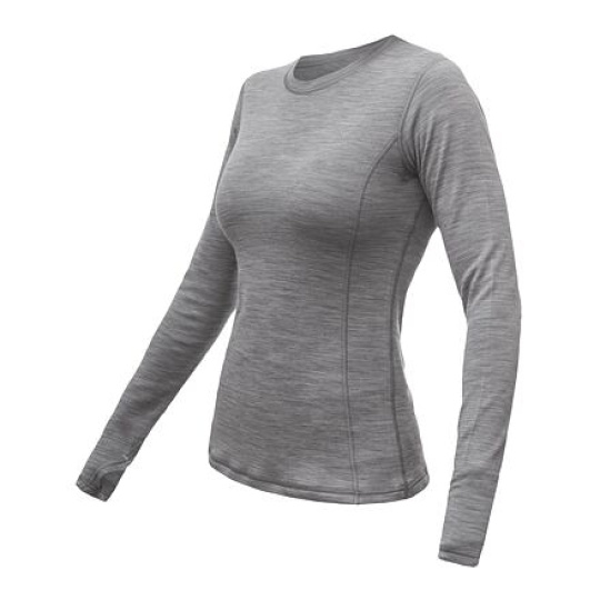 SENSOR MERINO BOLD women's shirt long.sleeve cool gray Size: