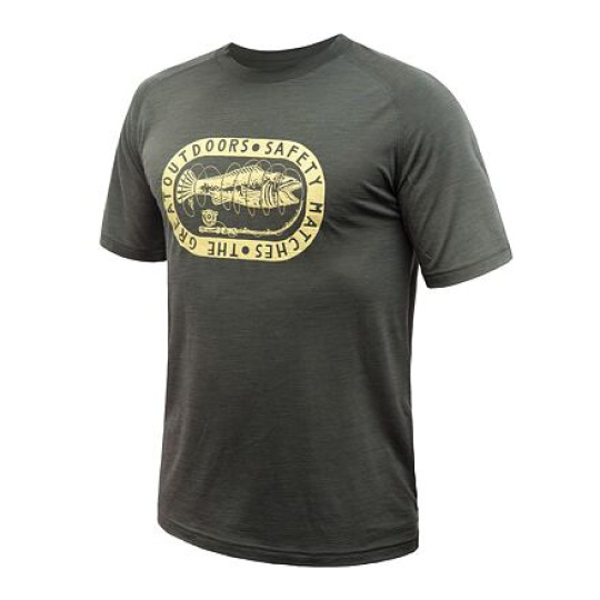 SENSOR MERINO AIR OUTDOORS men's T-shirt kr.sleeve olive green Size: S