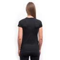 SENSOR MERINO AIR BLOOM women's T-shirt kr.sleeve black Size: