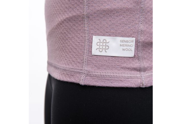 SENSOR MERINO DF women's long-sleeve shirtsleeve zipper mystic violet size
