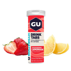 GU Hydration Drink Tabs 54 g Strawberry Lemonade 1 tube (pack of 8) EXP 06/25