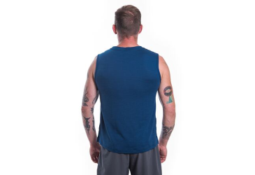 SENSOR MERINO AIR EXPLORE men's sleeveless t-shirt dark.blue Size: