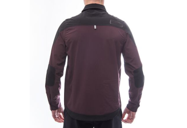 FT MEN'S RIDER LONG SLEEVE SHIRT WINE RED/BLACK Size: